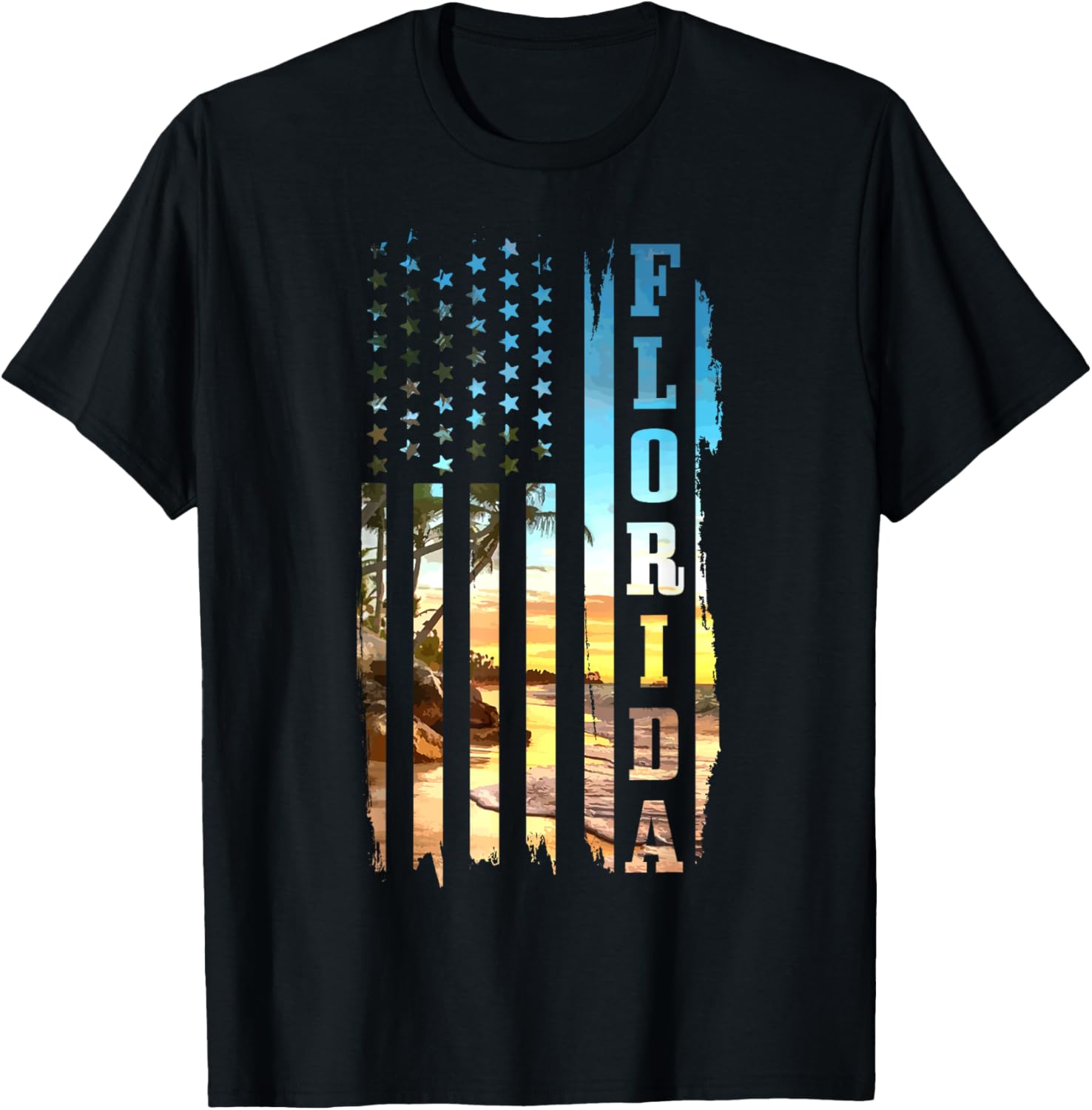 Florida American Flag Pride Beach Surfer Patriotic Gift