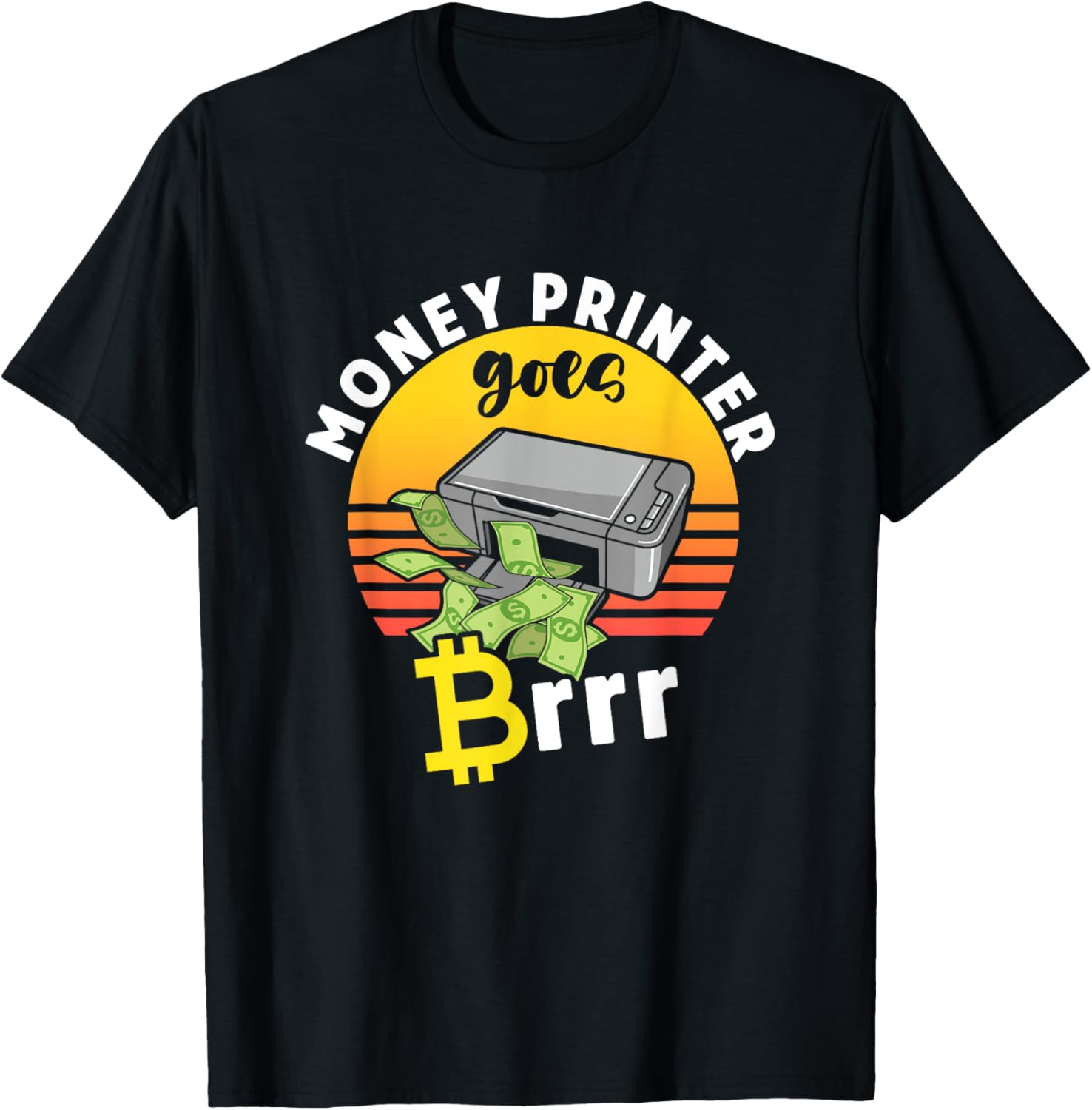 Money Printer Cryptocurrency Bitcoin Btc Satoshi Stack Sats