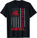 American Diesel Patriotic Flag Trucking Life Usa Truck Fan