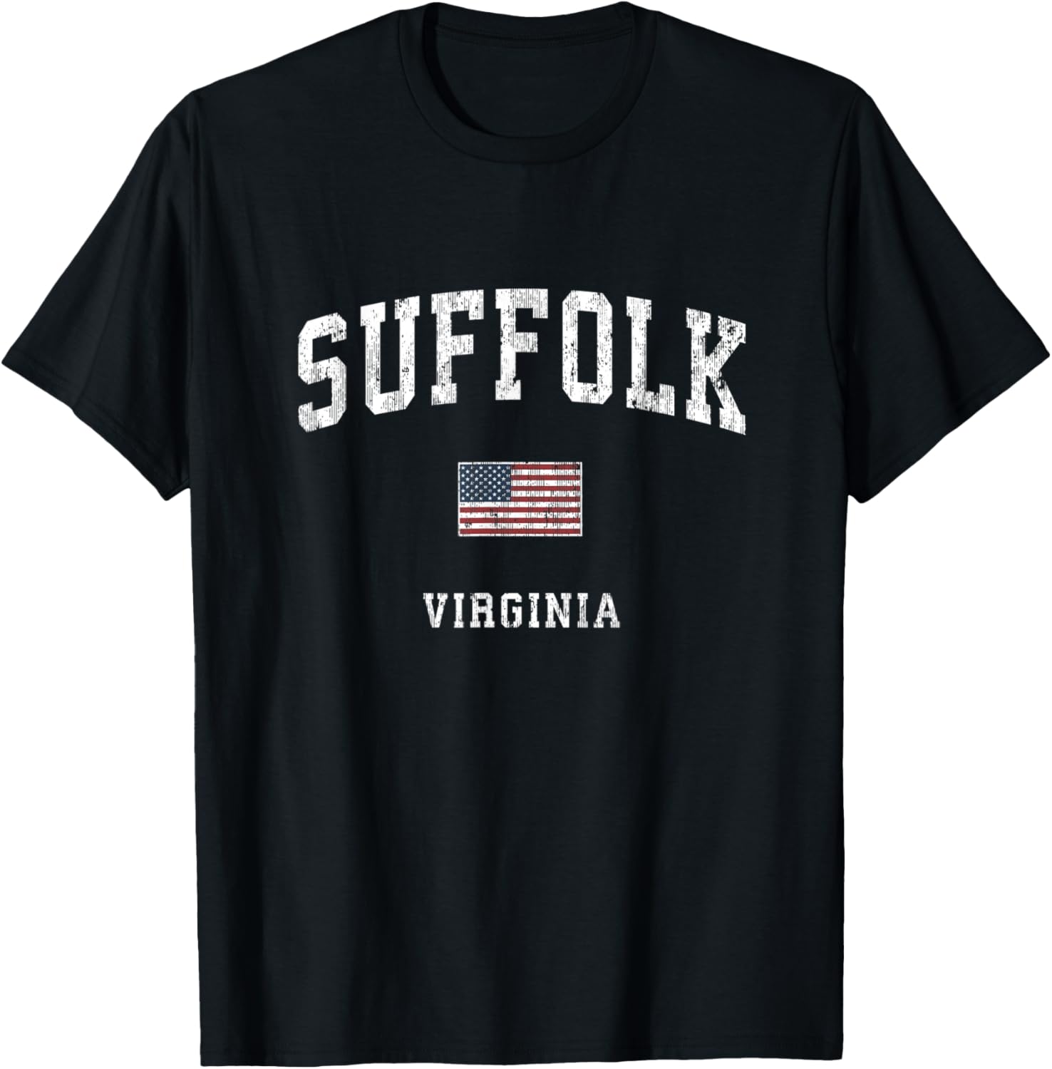 Suffolk Virginia Va Vintage American Flag Sports Design