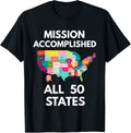 Visit All 50 States Mission Accomplished Usa Travel Map