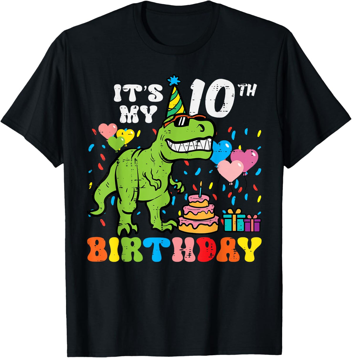 It's My 10th Birthday Dinosaur Trex 10 Years Old Birthday Boys Design 139