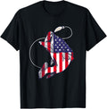 Bass Fishing Fish American Flag Patriotic Fourth Of July