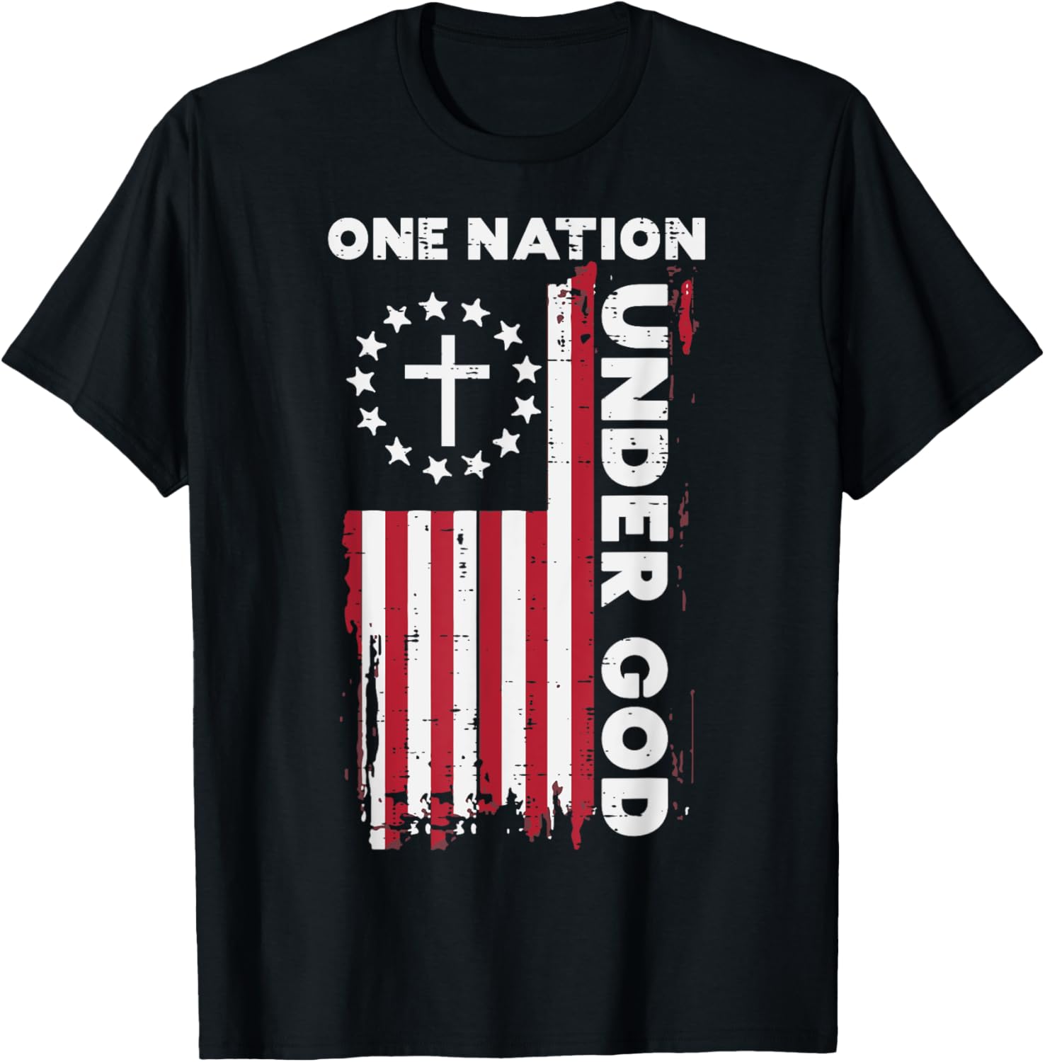 American Flag One Nation Under God 4Th Of July Christian