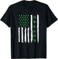Patriotic Oregon Marijuana Leaf Us American Flag Shirt