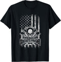 Concrete Finisher T Shirt American Flag
