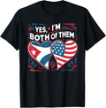 Half Cuban Half American Usa Flag Cuba America