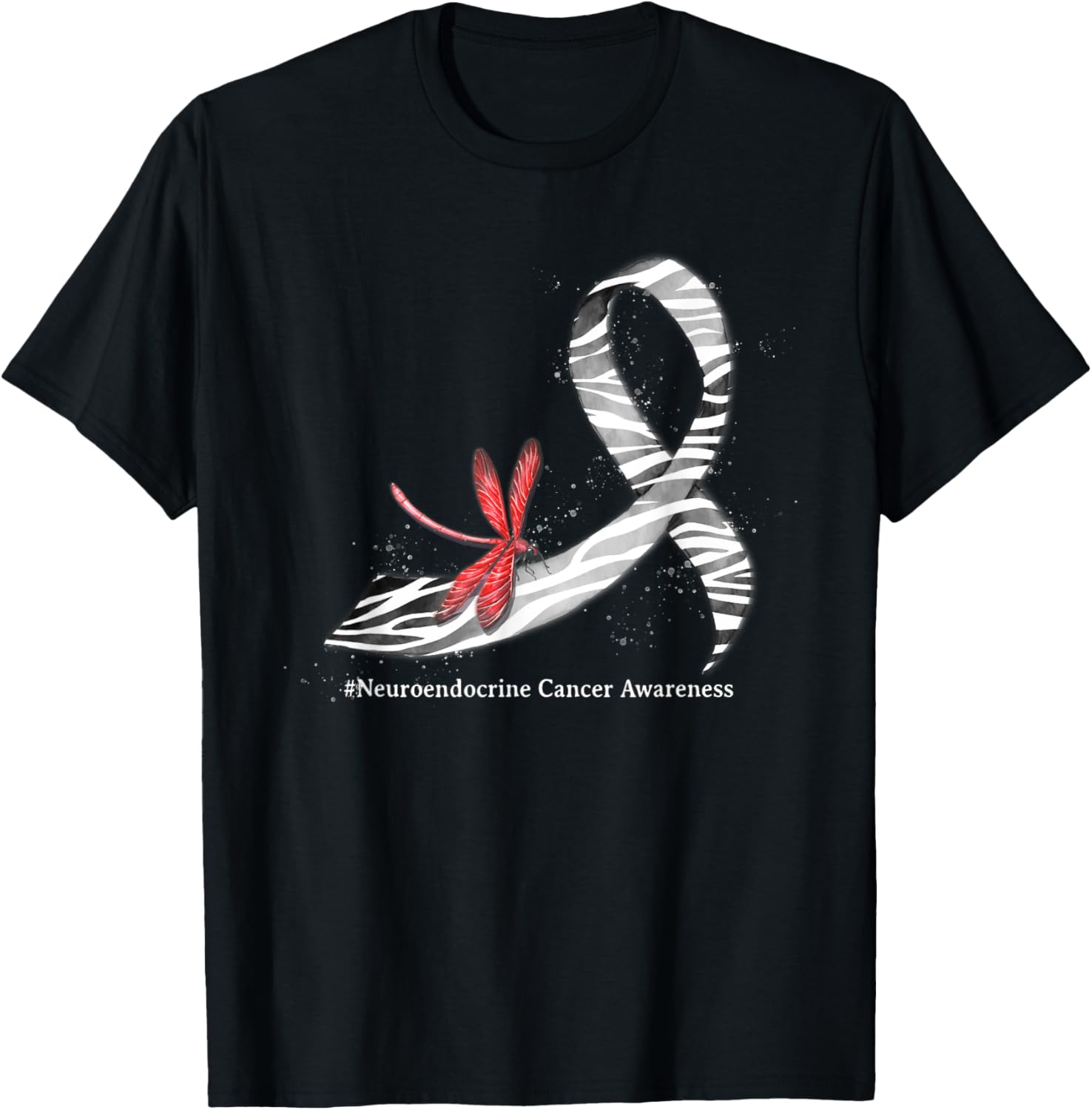 Dragonfly Zebra Ribbon Neuroendocrine Cancer Awareness