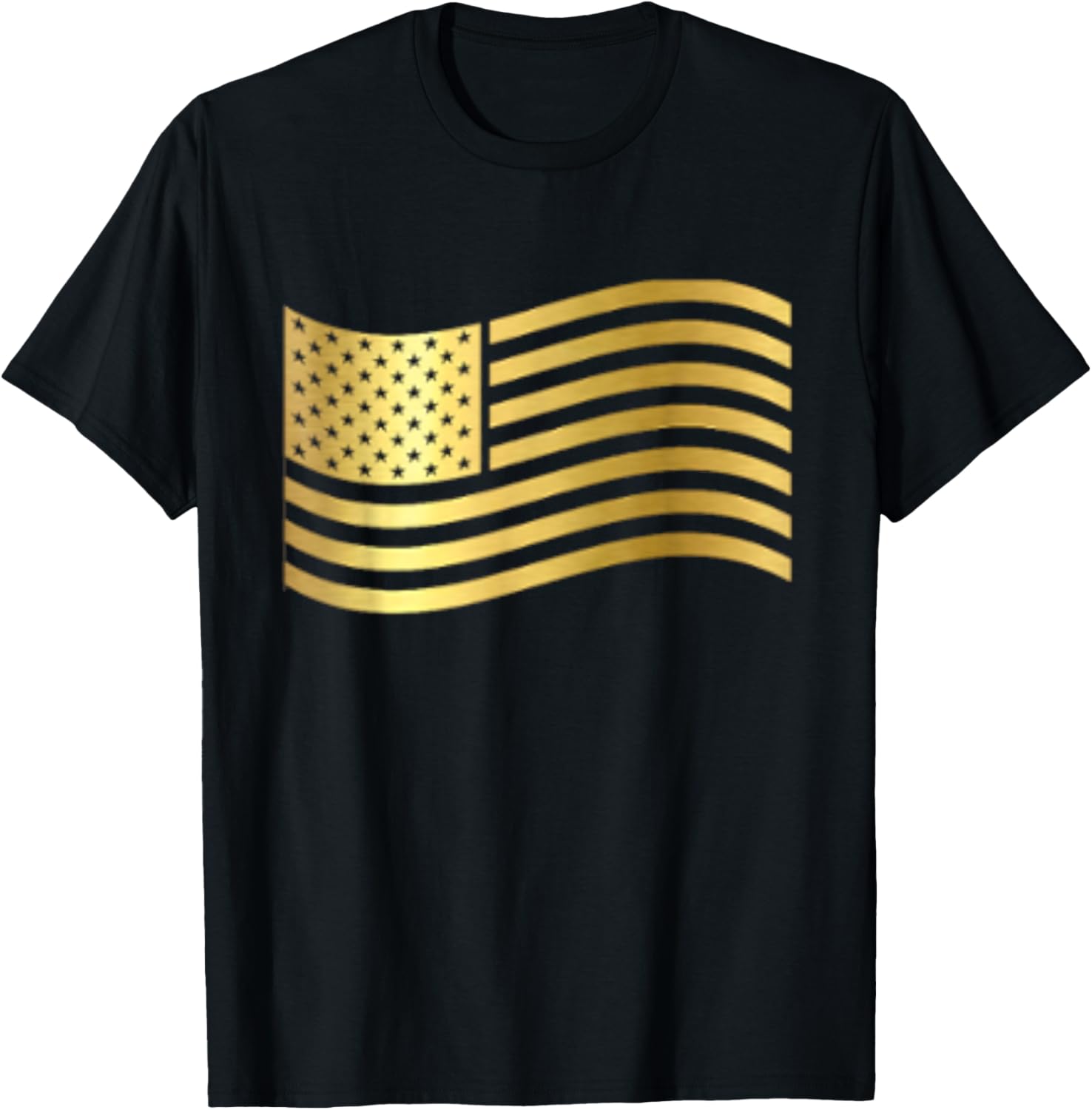 Gold American Flag
