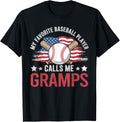 My Favorite Baseball Player Calls Me Gramps Usa Flag
