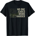 No One Cares Work Harder Motivational Workout Gym Camo