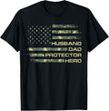 Husband Dad Protector Hero For Christmas Camo American Flag