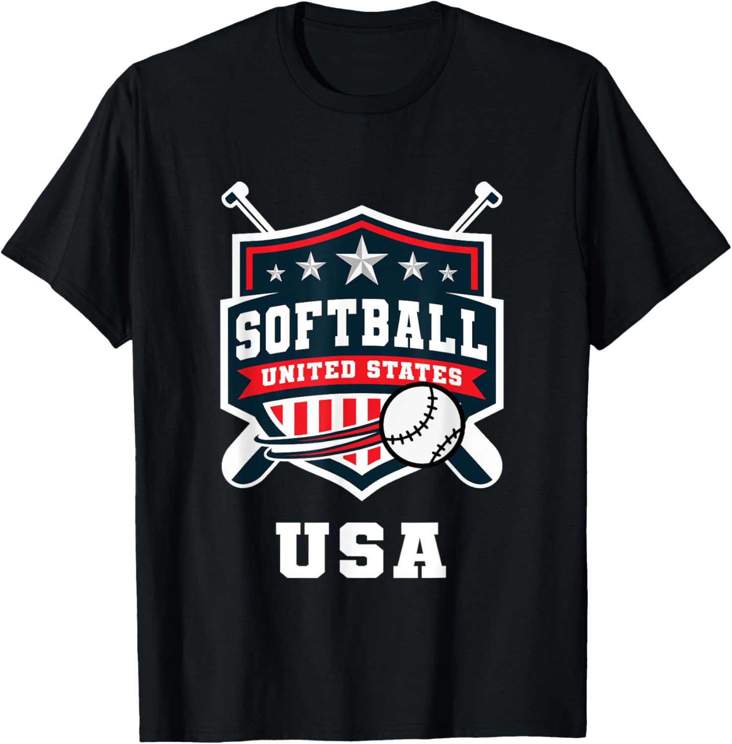 Softball Usa Support The Team Usa Flag