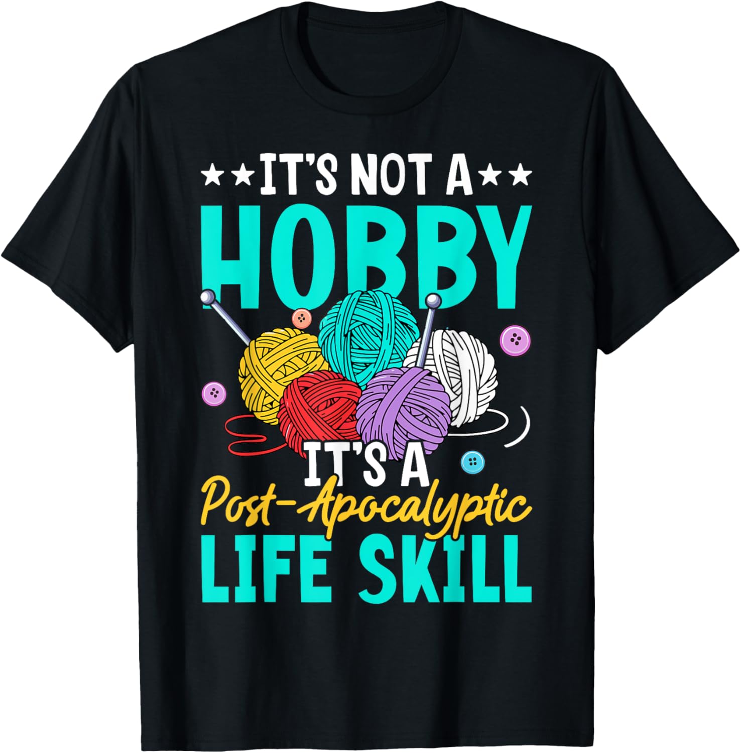 Funny Knitting Knitters Women Yarn Enthusiast Knit Lover