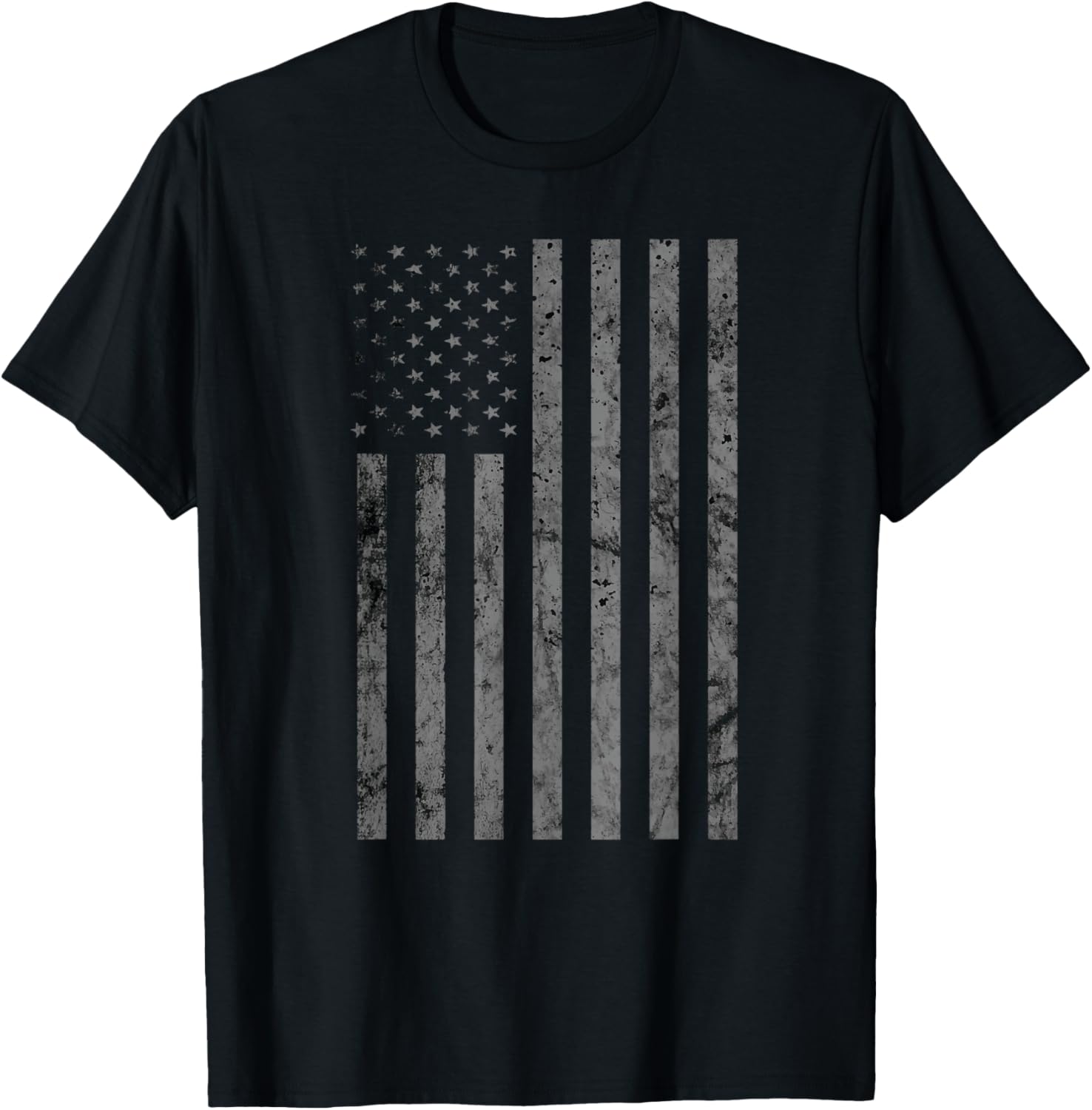 Vintage Black American Flag