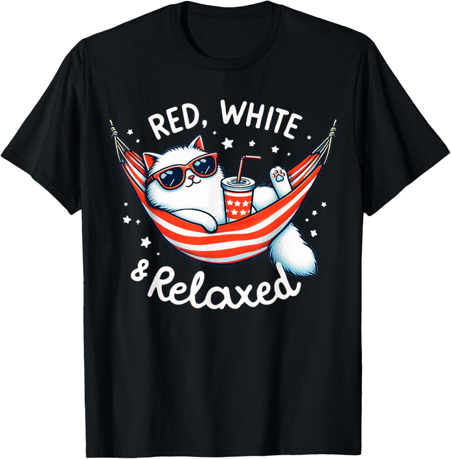 Cat 4Th Of July Cat Patriotic Usa Flag Men Women Kids Youth