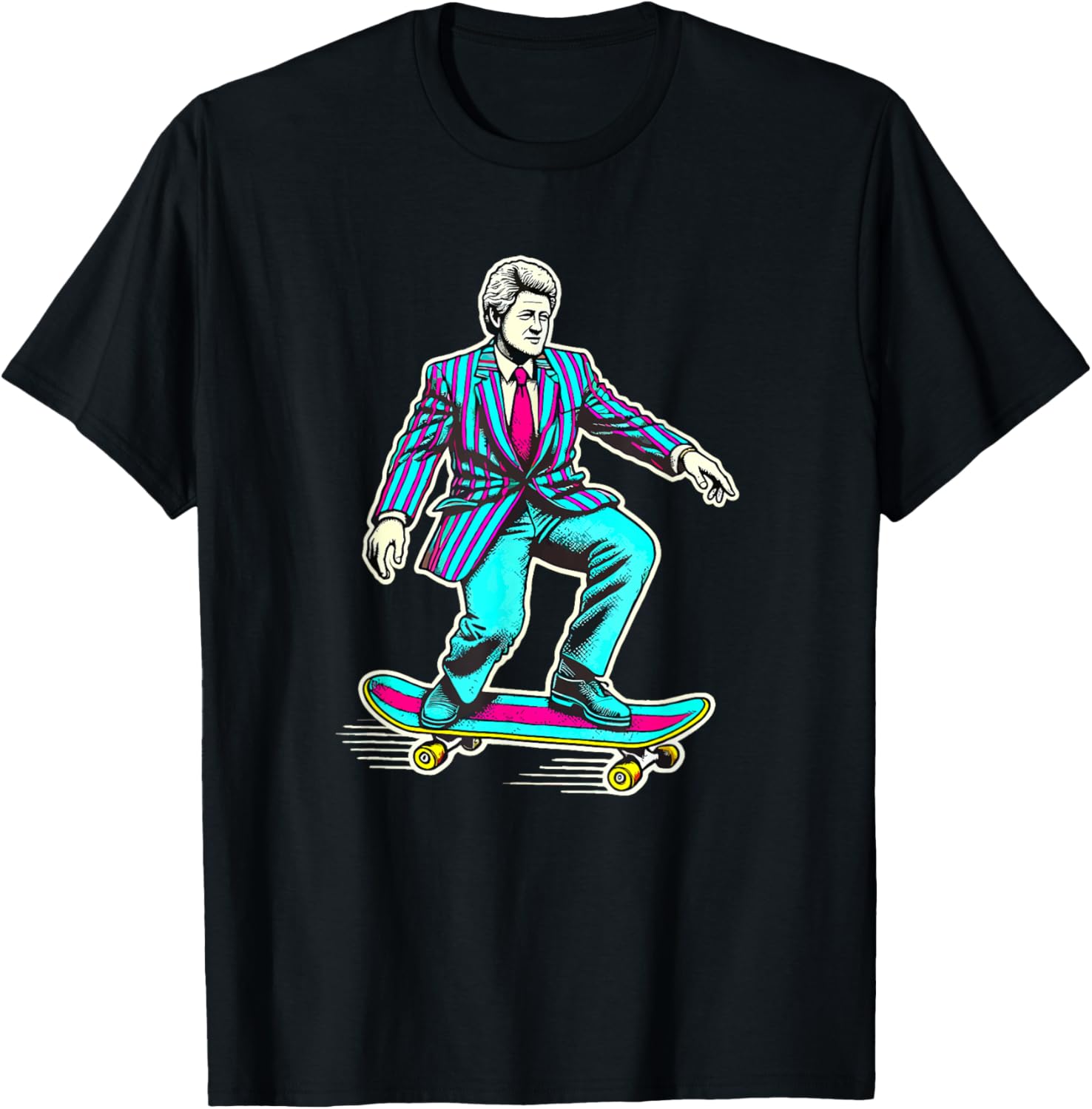 Bill Clinton Retro Skateboarding