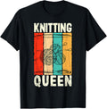 Knitting Queen Crocheting Lover Funny Yarn Wool Pun