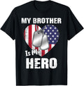 My Brother Is My Hero Military Dog Tag Usa American Flag