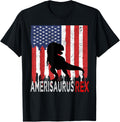 Mens Dinosaur 4Th Of July Amerisaurus T Rex American Flag Teens