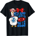 Red White And Silly Goose 4Th Of July Goose American Flag