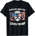 Even My Shih Tzu Loves Trump Trump Supporter Dog Lover