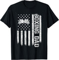 Vintage Boxing Dad Usa Flag Retro Fathers Day Daddy Papa Men