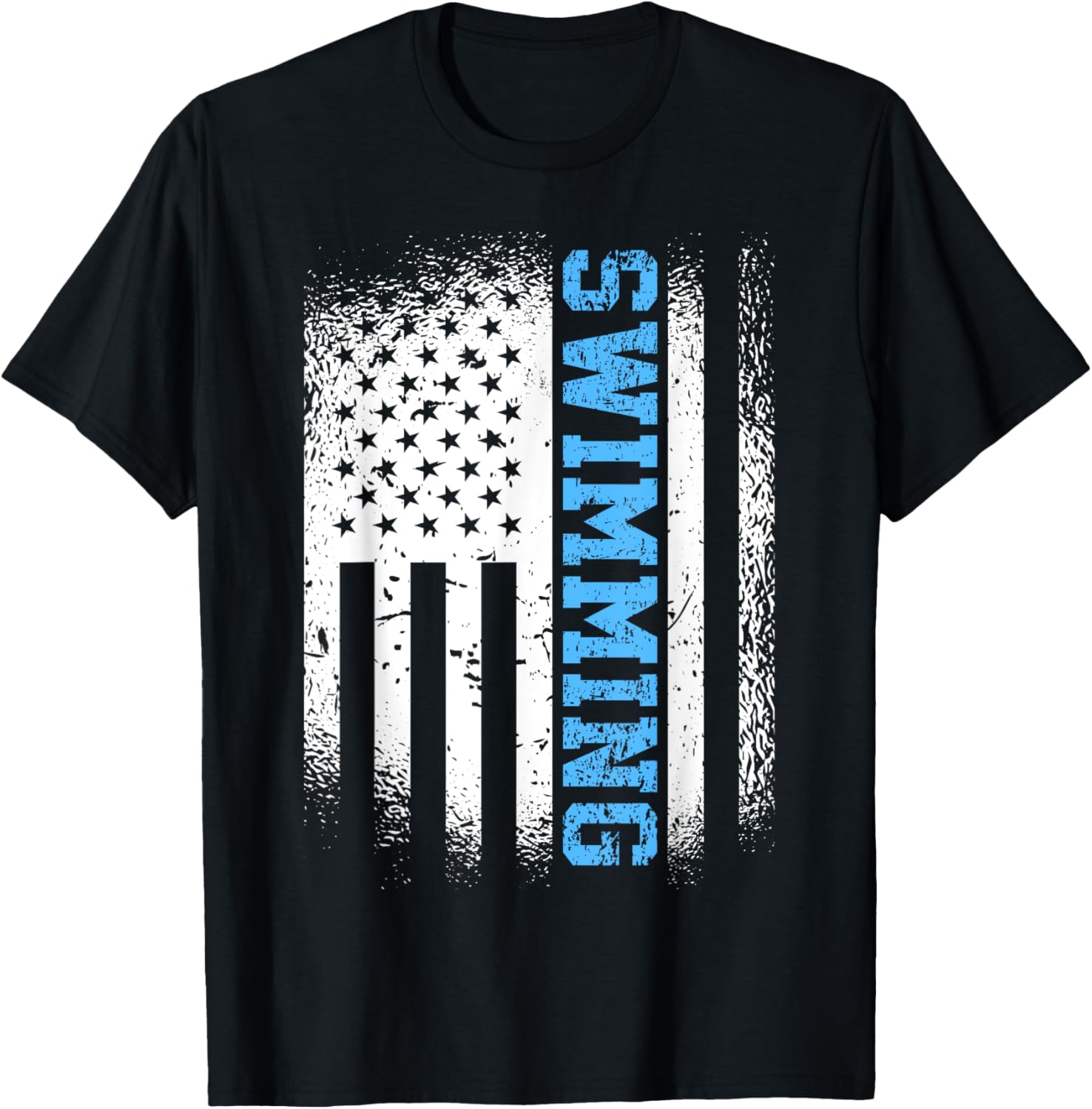 Usa Flag Swimming Swim American Swimmer