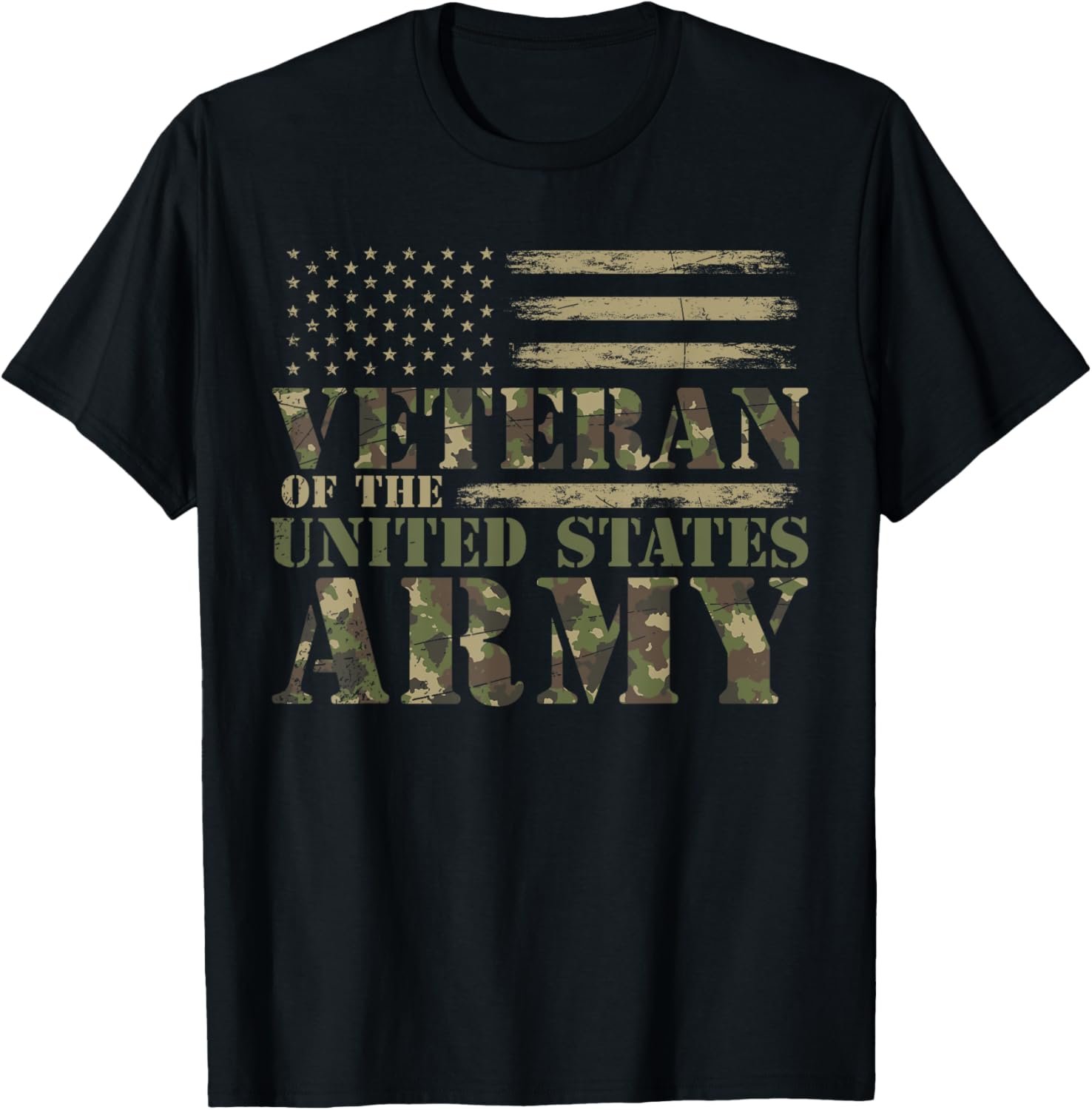 Proud Soldier United States Army Usa Flag Camouflage Veteran