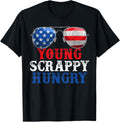 Young Scrappy Hungry 4Th Of July American Flag Sunglasses
