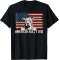 Best Dog Dad Ever American Flag American Bully Dad