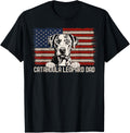 Best Dog Dad Ever American Flag Catahoula Leopard Dad