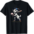 Cute Goat Playing Baseball Men Women Kids
