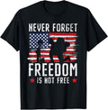 Never Forget Freedom Is Not Free Usa American Memorial Day
