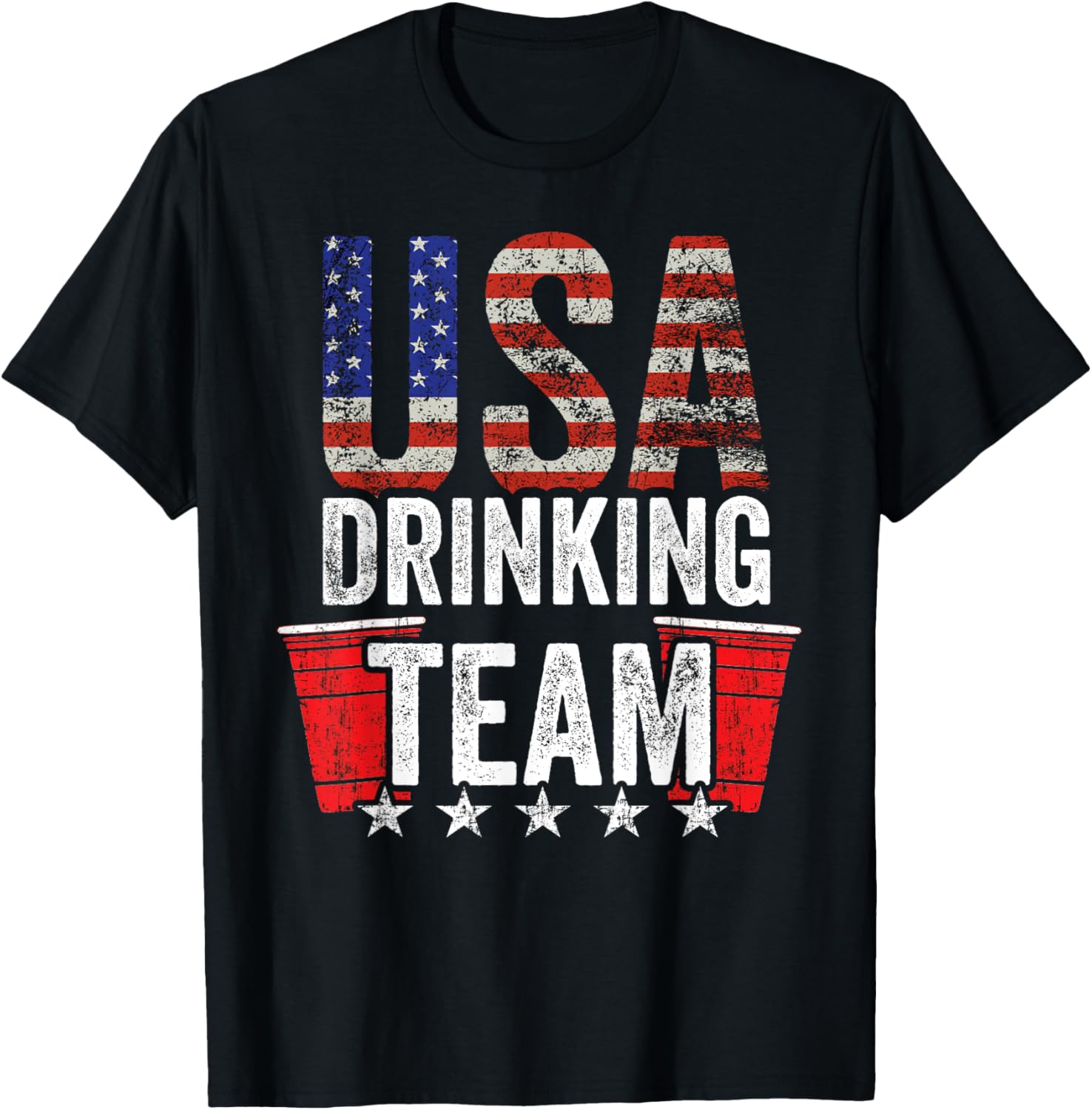 Usa Drinking Team Funny Drinking Game Red Cup