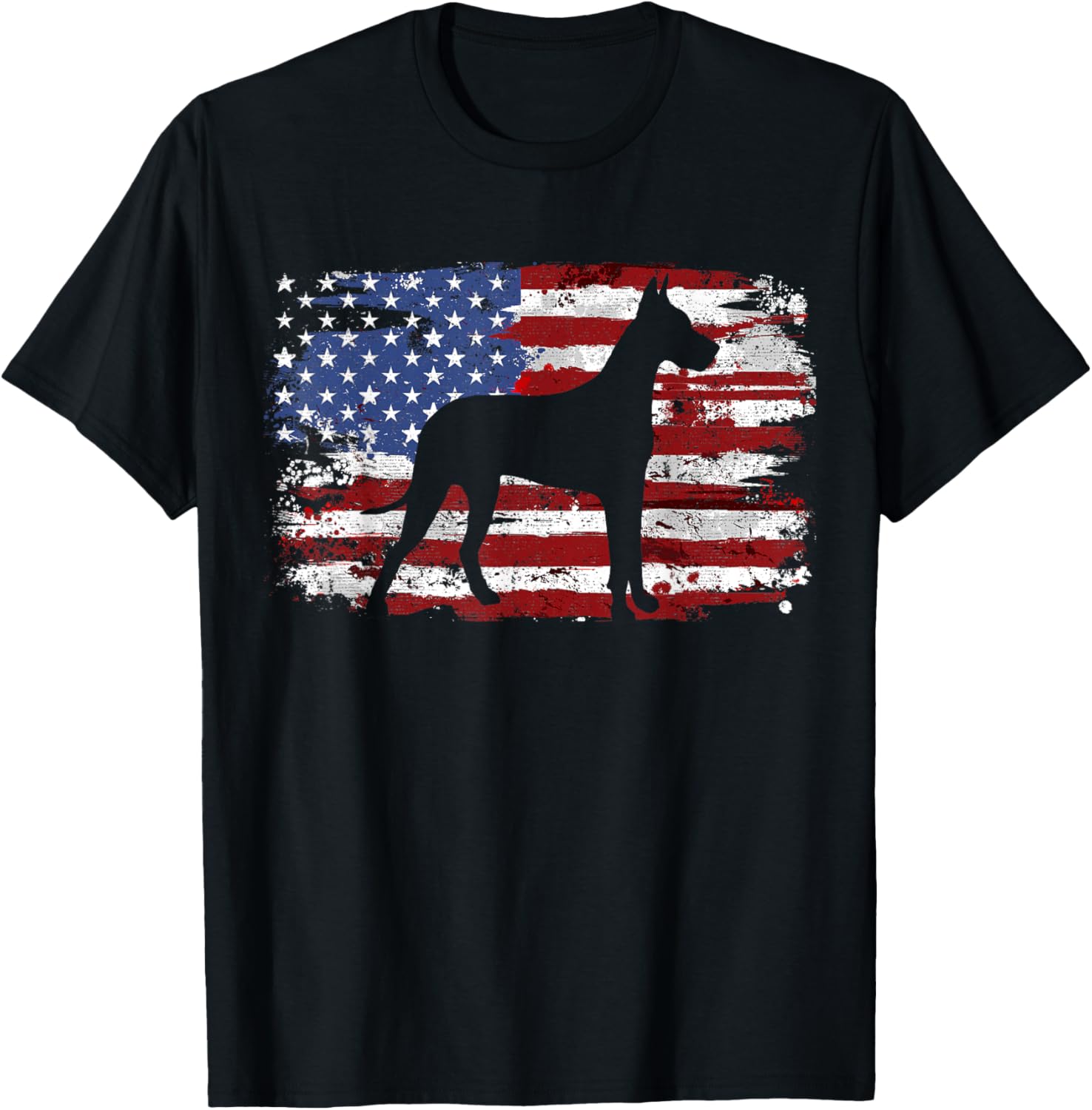 Great Dane Vintage American Flag
