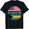 Half American Half Bahamian Usa Flag Bahamas Heritage Dna