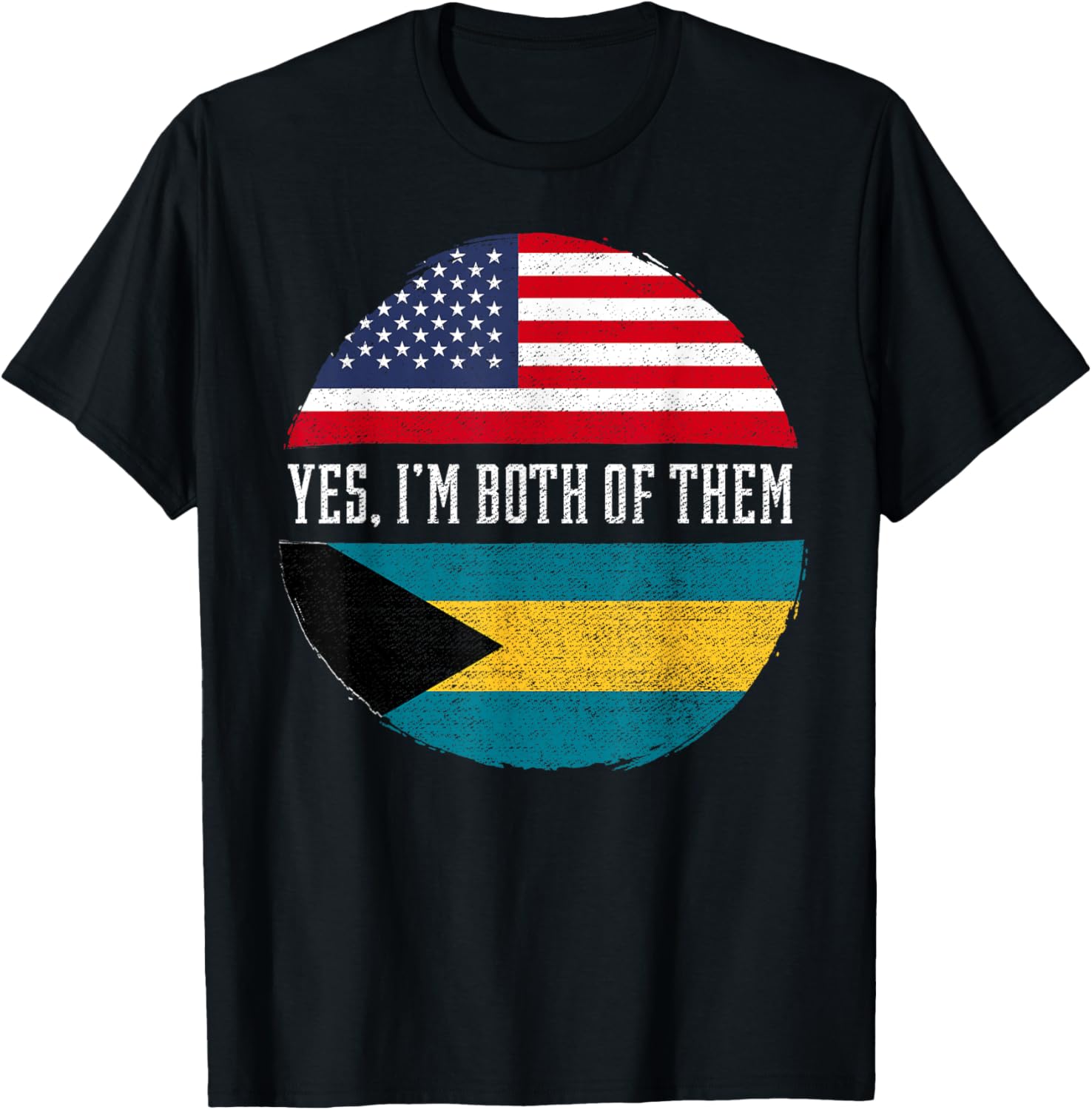 Half American Half Bahamian Usa Flag Bahamas Heritage Dna