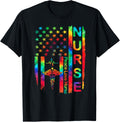 Nurse Life American Flag Nursing Peace Love Nurse Tie Dye