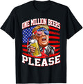 One Million Beers Please Trump 4Th Of July Usa American Flag
