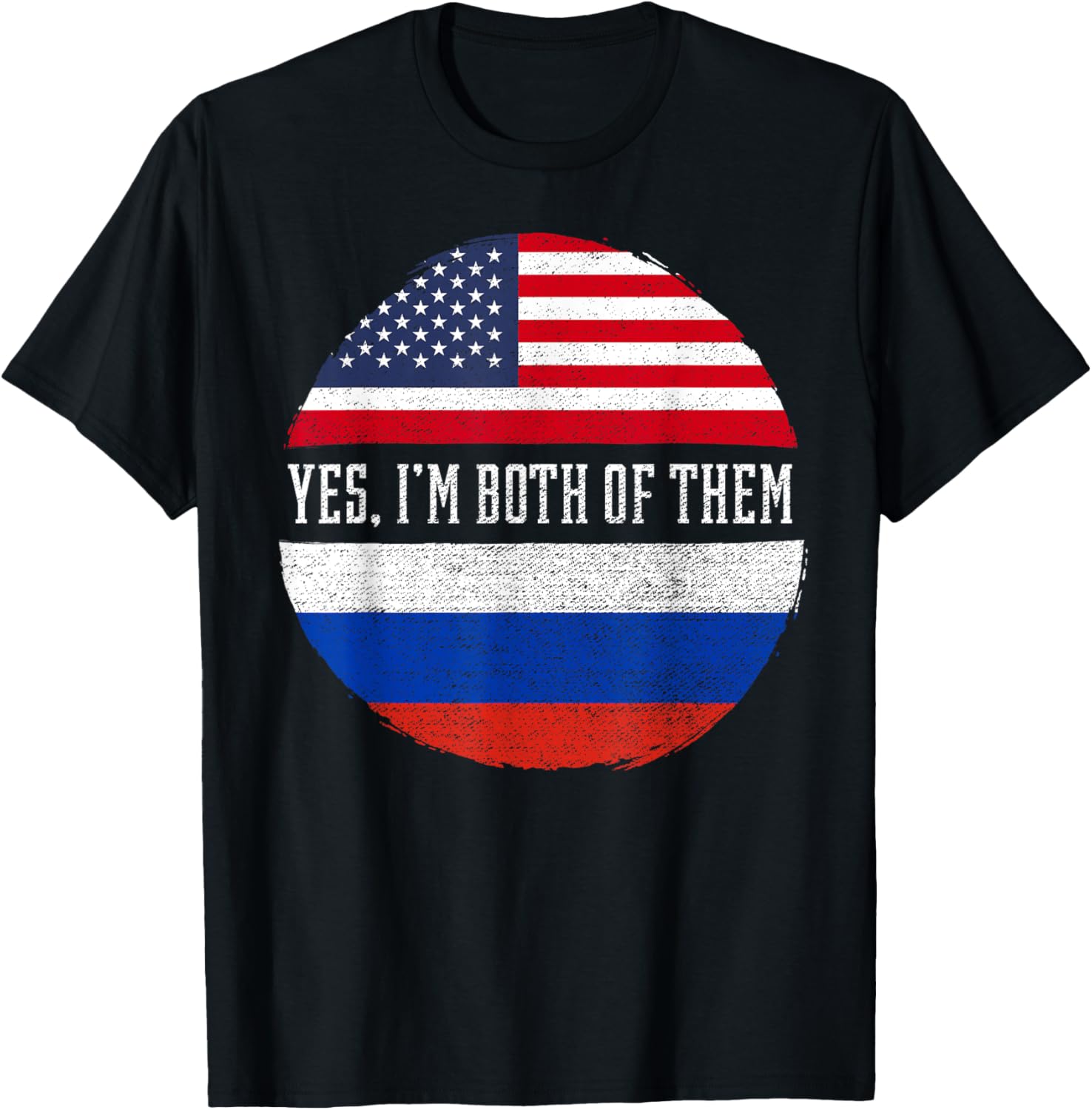 Half American Half Russian Usa Flag Russia Heritage Dna