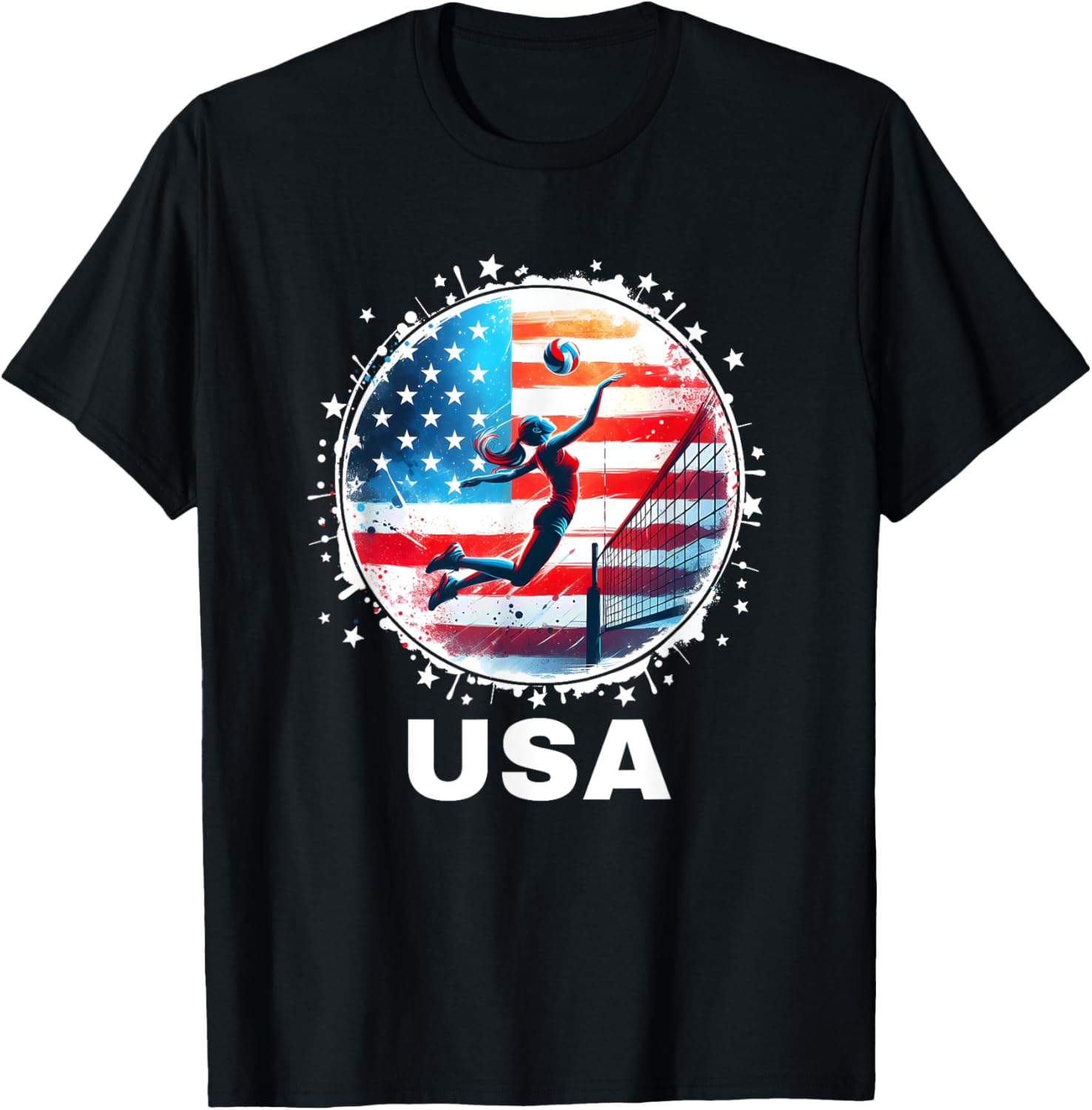 Usa Women United States American Flag Volleyball Usa Team