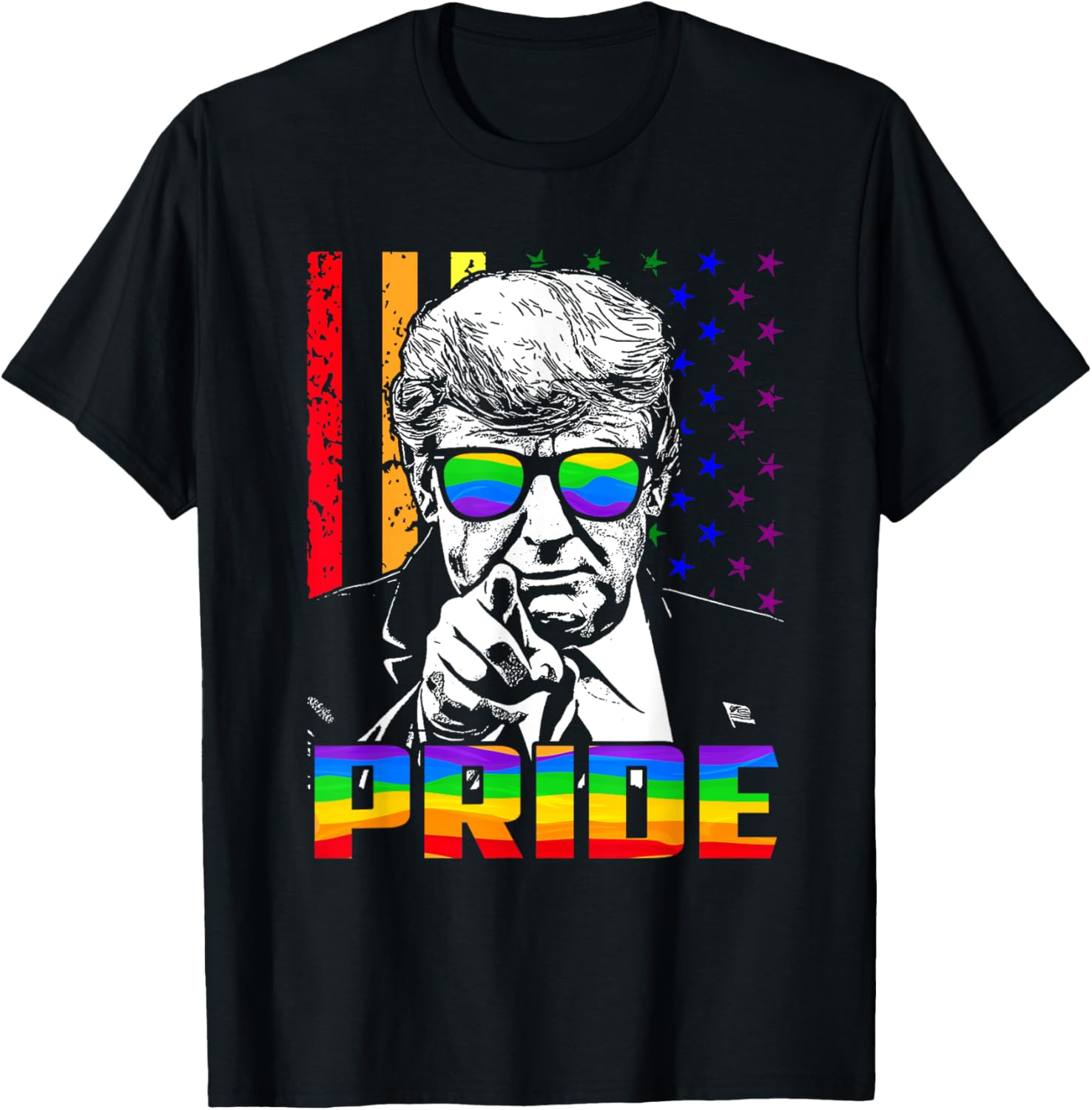 Trump Lgbt Rainbow Sunglasses American Flag Gay Pride Month