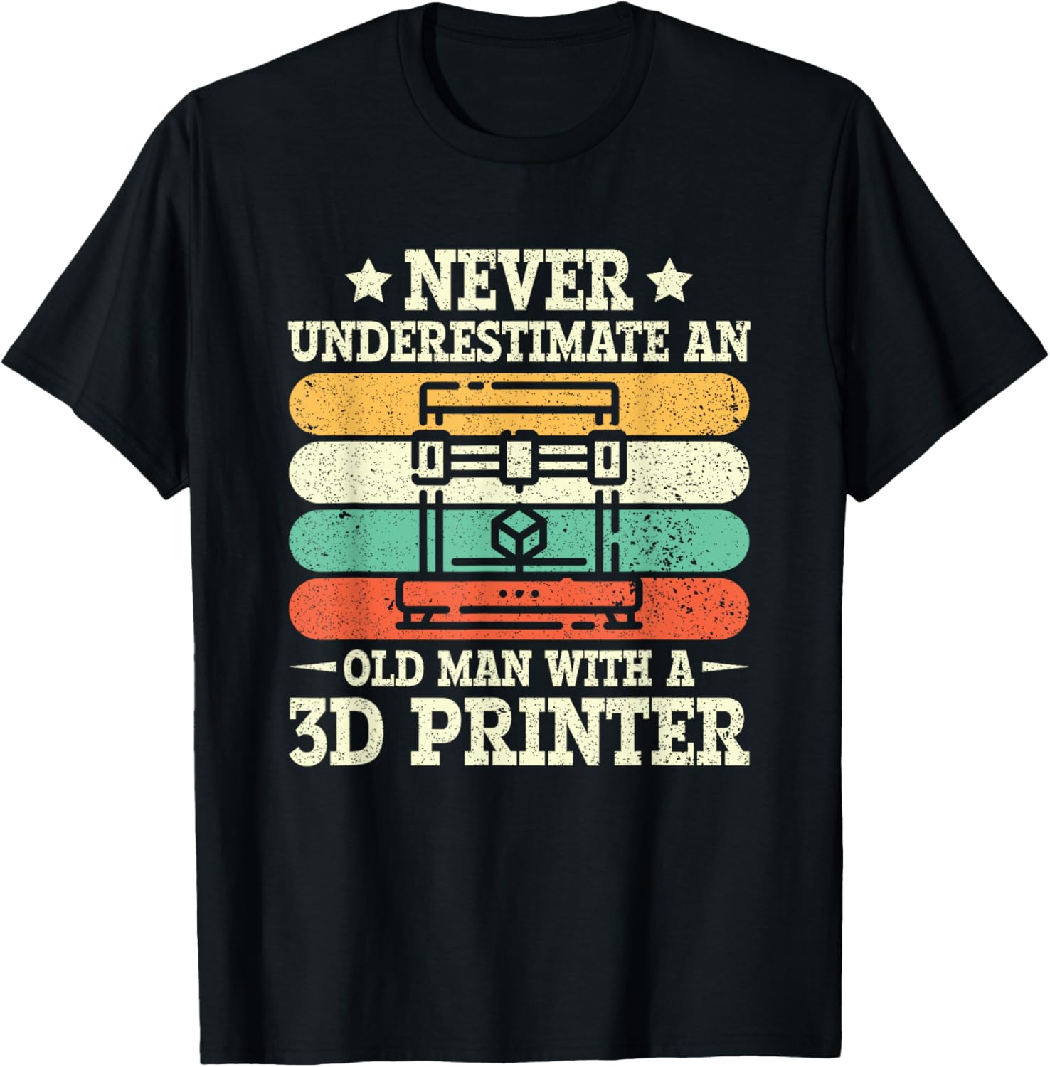 Old Man With 3D Printer 3D Printing Workers