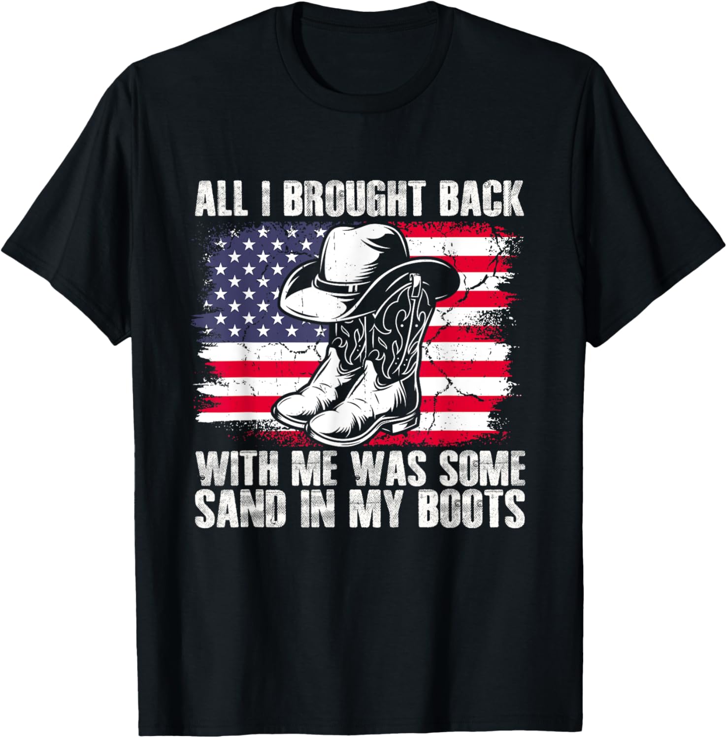 Sand In My Boots Western American Flag Country Music Lover