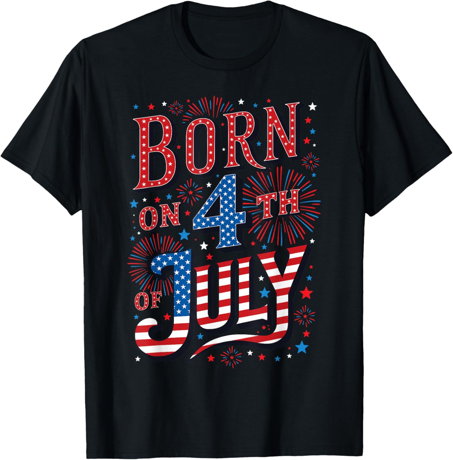 Born On The 4Th Of July Birthday Patriotic