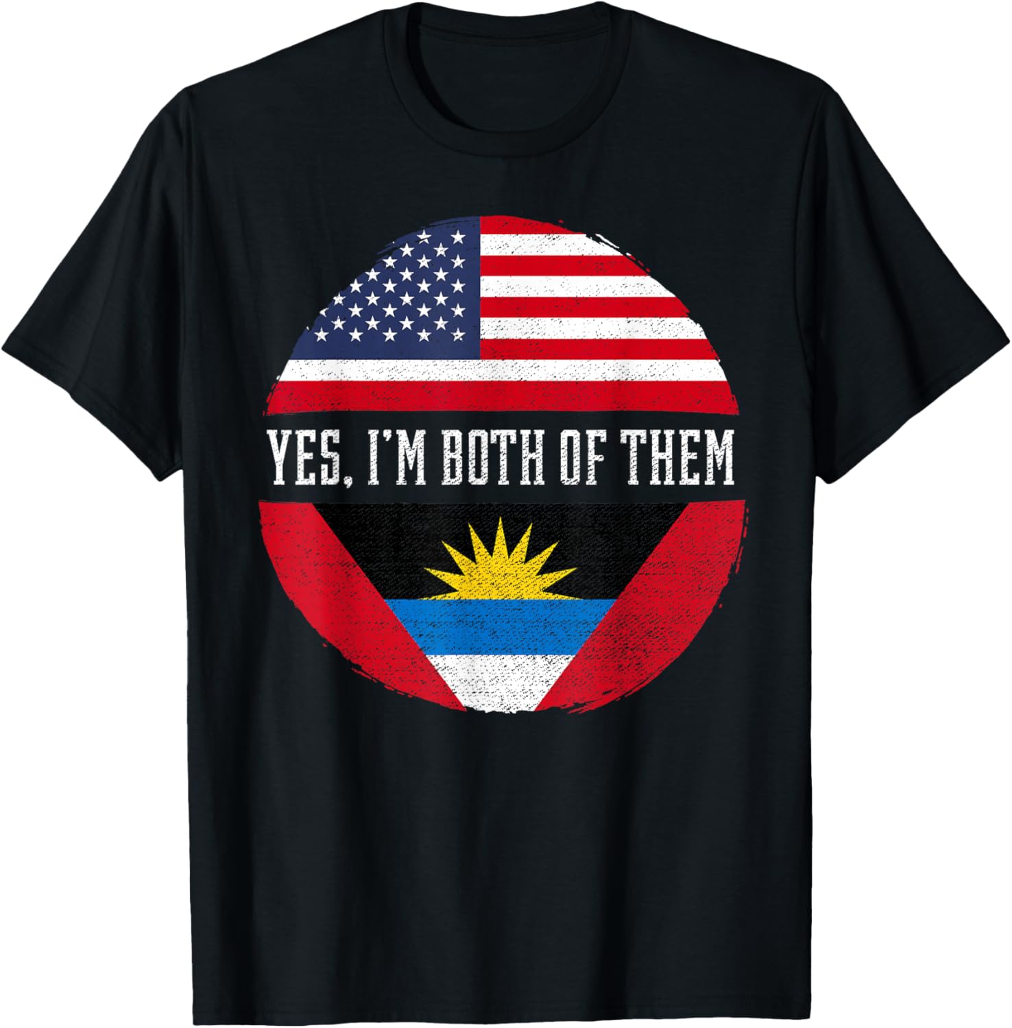 Half American Half Antiguan Usa Flag Antigua And Barbuda