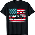 Helicopter Usa Vintage Flag American Patriotic