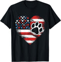 American Flag Dog And Cat Paw Patriotic 4Th Of July