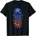 4Th Of July Skull Pineapple Usa Flag Upside Down